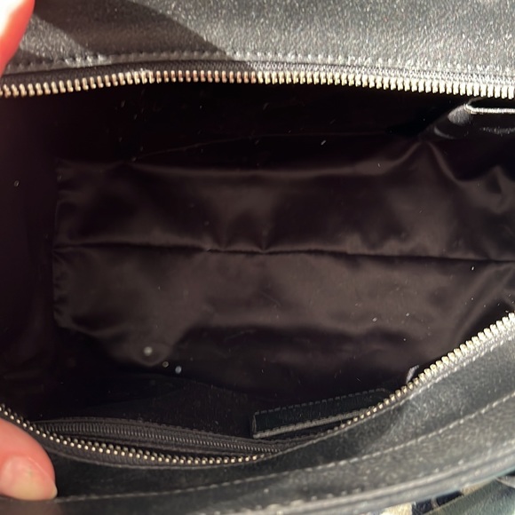 Coach Tote zebra print in tan & black leather trim & handles EUC - Picture 10 of 13